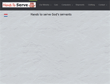 Tablet Screenshot of handstoserve.org